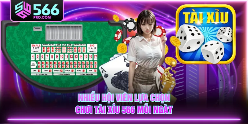 Nhiều hội viên lựa chọn chơi Tài Xỉu 566 mỗi ngày